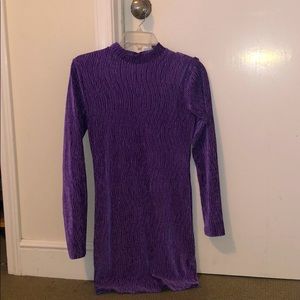 Backless purple dress